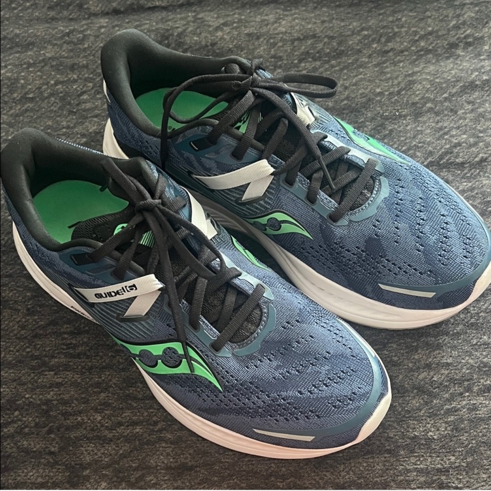 Saucony Teal and Blue Athletic Sneakers